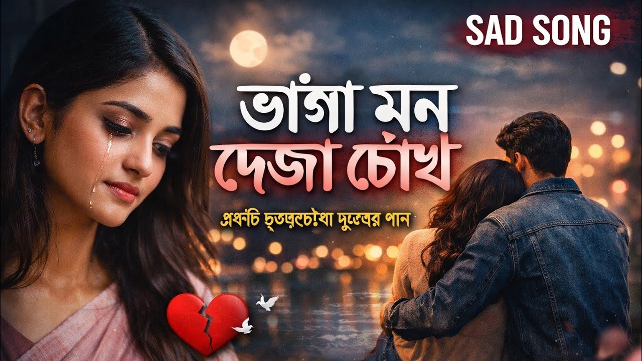 ভাঙা মন দেজা চোখ 💔 | Bengali Sad Song | Heart Touching Love Song