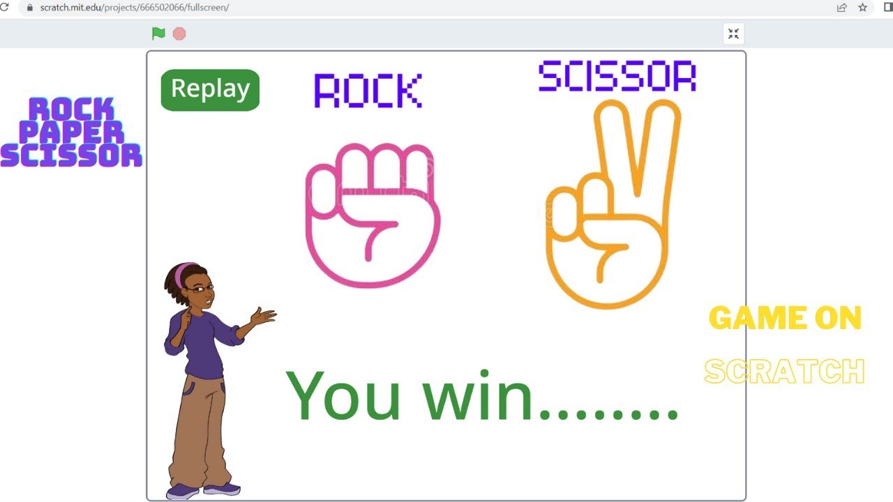 Rock-Paper-Scissor on Scratch, Games on SCRATCH