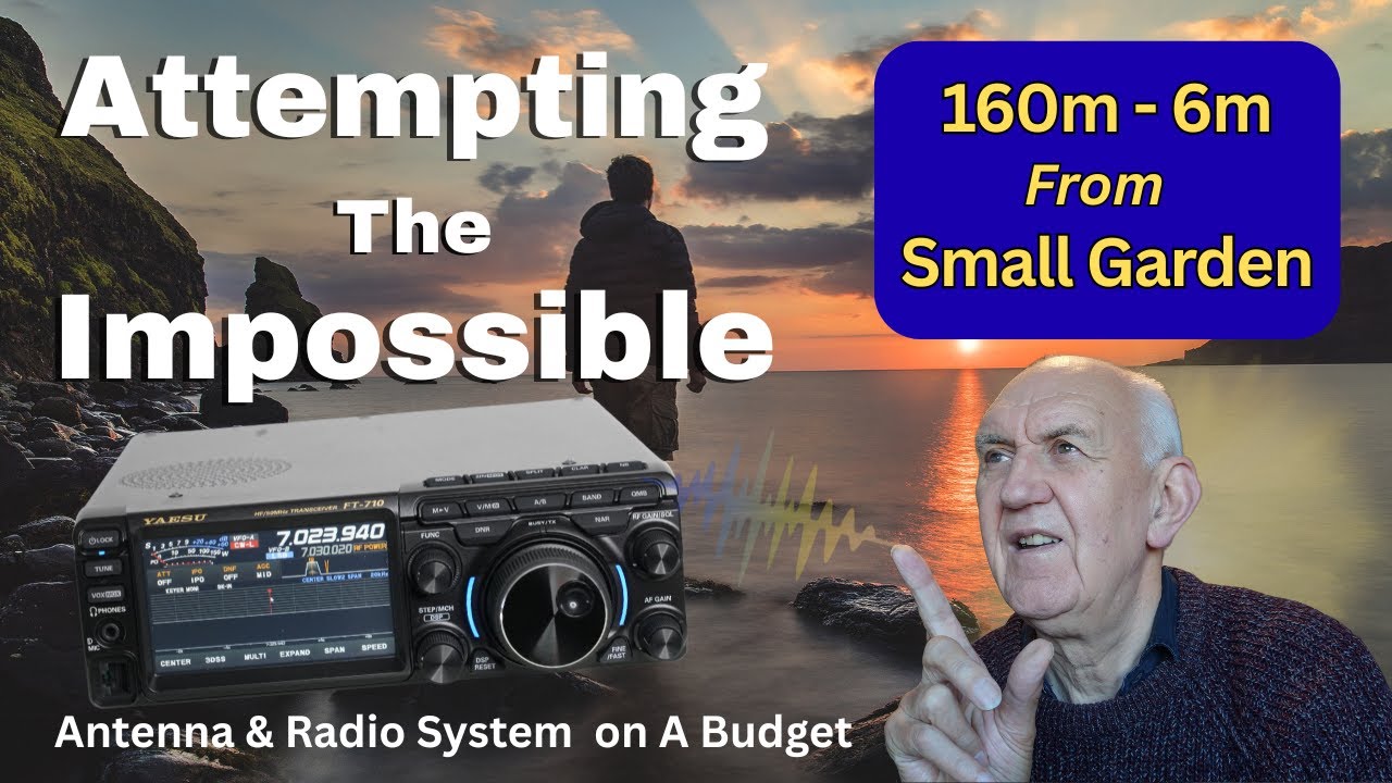 How you can install a complete Budget Class 160  - 6m Ham Radio station in a small garden.