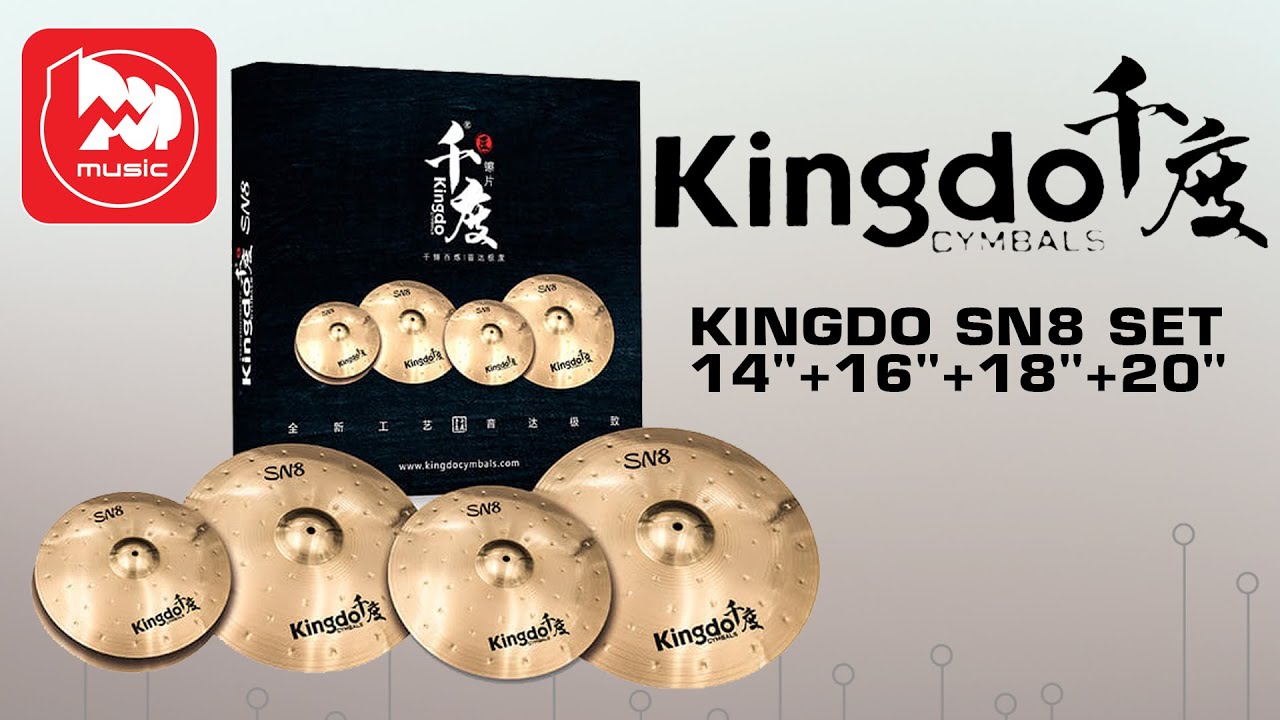 Комплект тарелок для ударных KINGDO SN8 SET 14+16+18+20