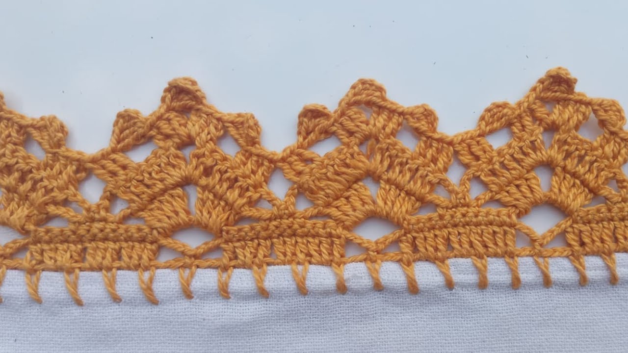 Bico de crochê para pano de prato #650