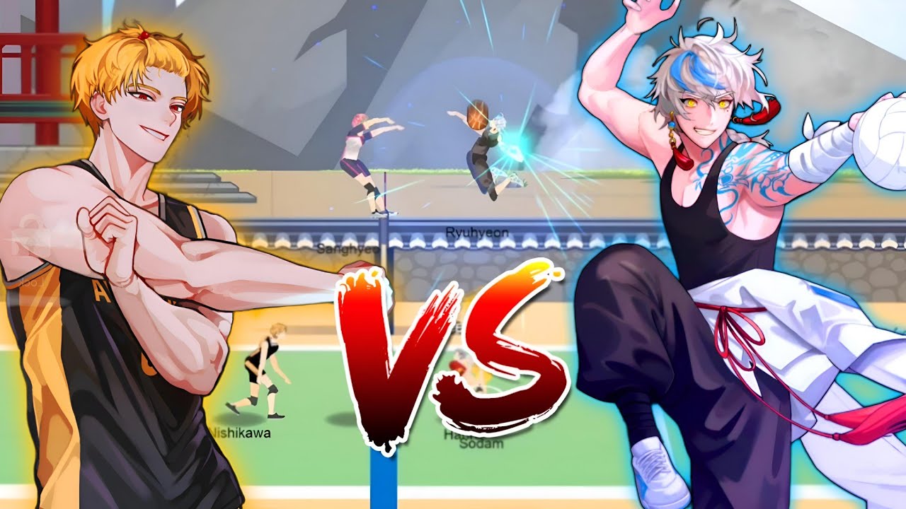 Nishikawa vs Ryuhyeon || Full gameplay || Challenge to master || The spike volleyball 3&times;3