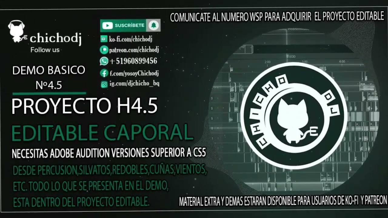 🥁📢Pack de EFECTOS caporal - PROYECTO EDITABLE N-4.5 by CHICHODJ - 2023💥🎵🔥🎁