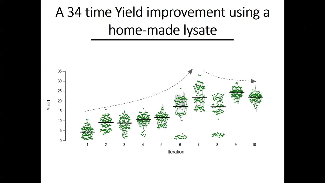 Active learning cell free protein production optimization
