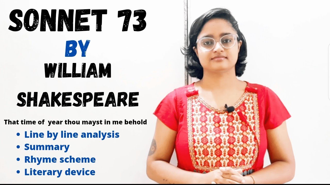 Sonnet 73 by William Shakespeare | That time of year thou mayst in me behold | in hindi | summary|