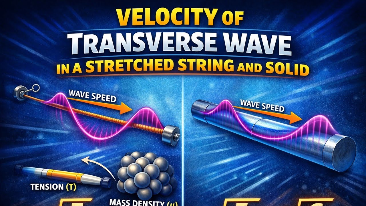 Velocity of Transverse Wave in a  Stretched String and A Solid