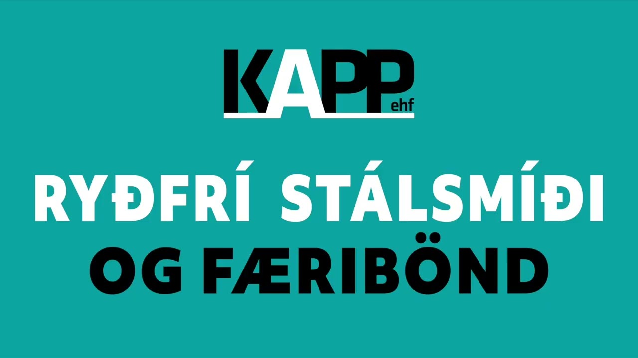 KAPP færibönd og ryðfrí stálsmíði