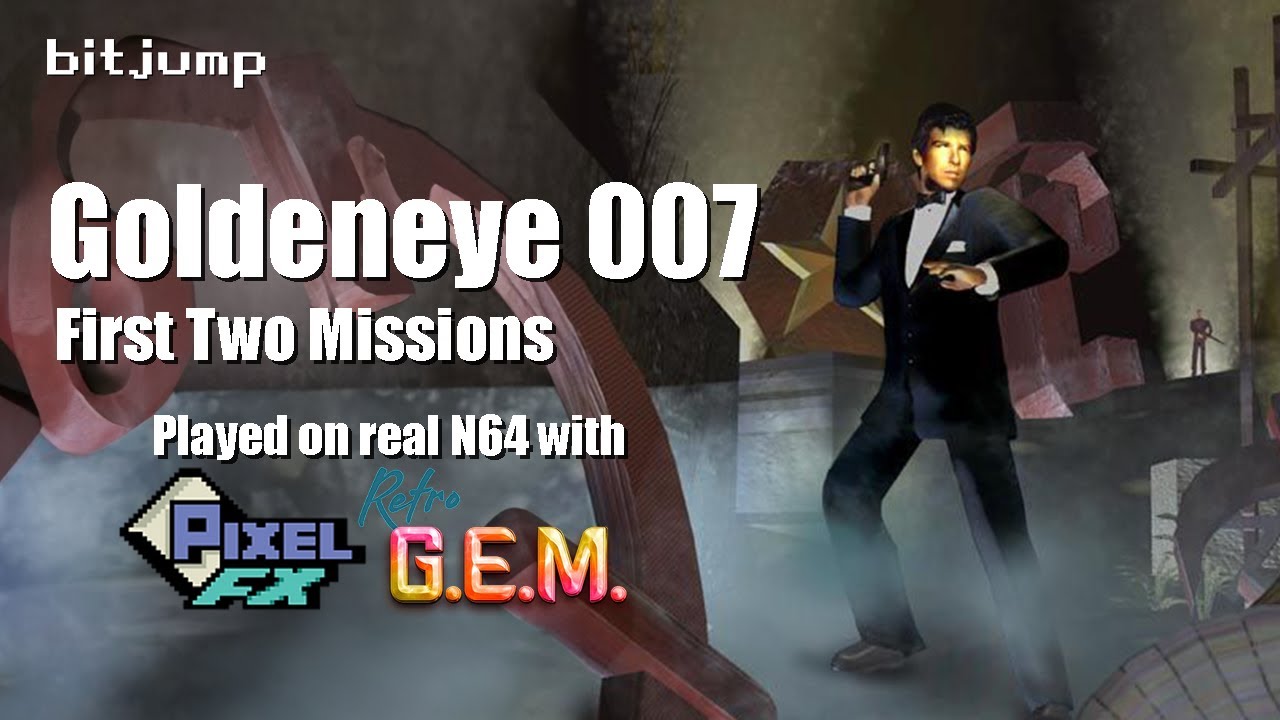 Goldeneye 007 at 1440p with Original N64! Pixel FX Retro Gem