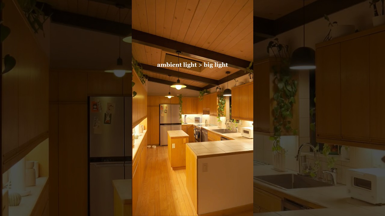 the importance of ambient kitchen lights #lighting #homedecor #kitchen