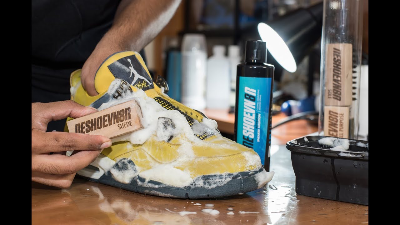 Restorations with Vick - Deep cleaning and Midsole repaint on Jordan Lightning 4's