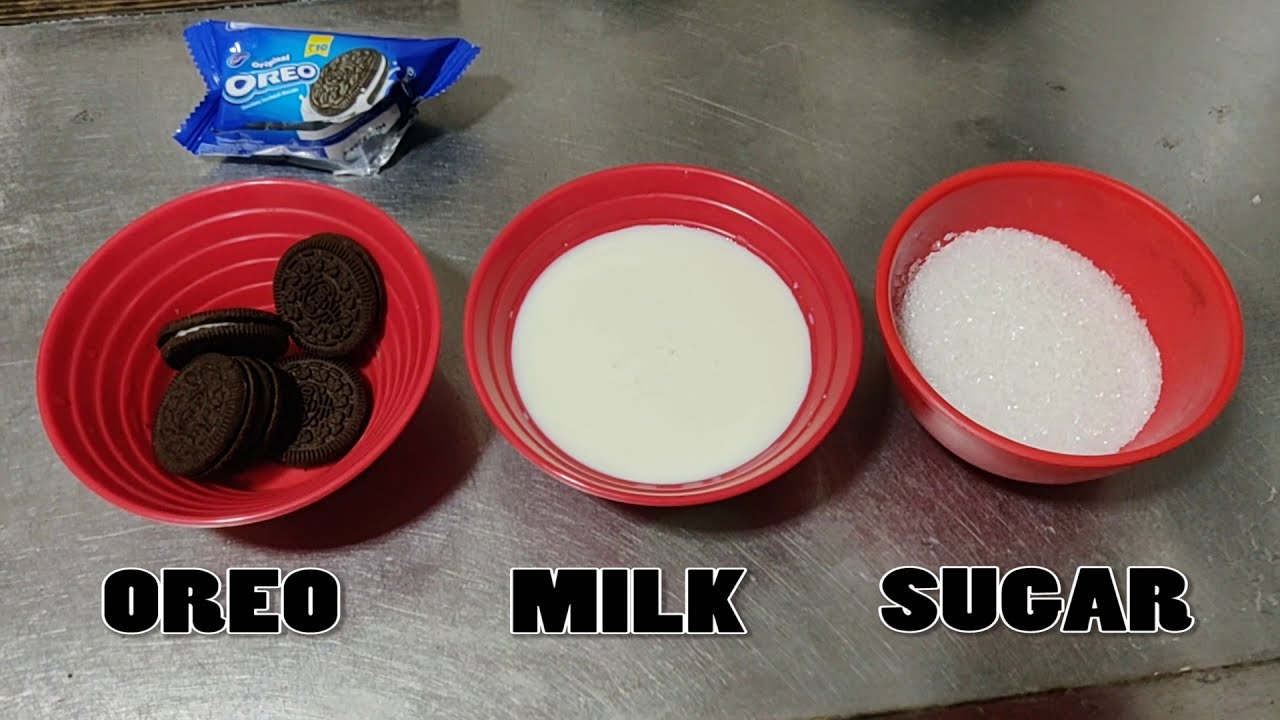 Oreo Milkshake Preparation in tamil