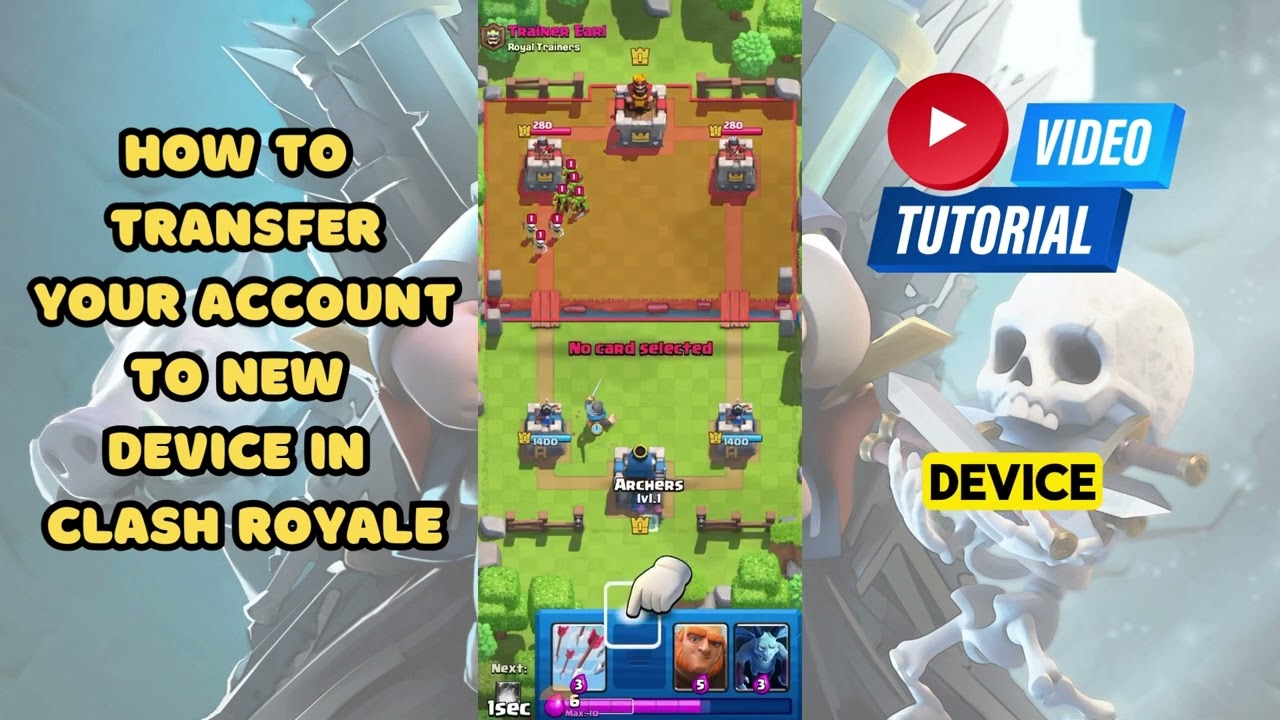 Как перенести аккаунт на новое устройство в Clash Royale