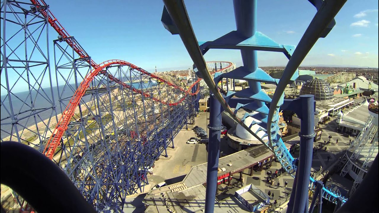 inFUSION - Blackpool Pleasure Beach front seat on ride POV 2.7k