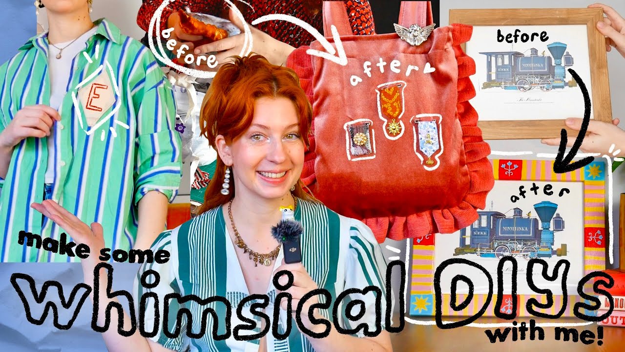 Whimsical Thrift Flips for 2025! | upcycle with me! & recreating pinterest DIYs