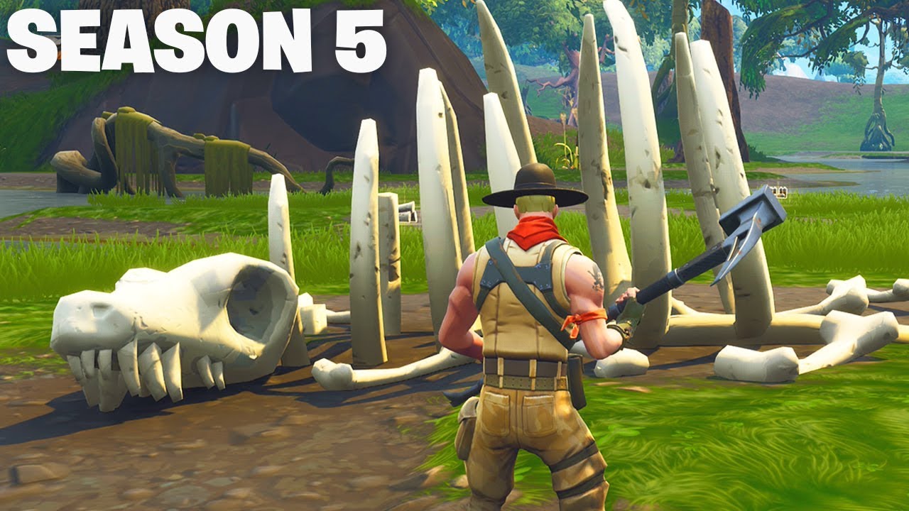 SEASON 5 DINOSAUR SKELETON Arrives in Fortnite..