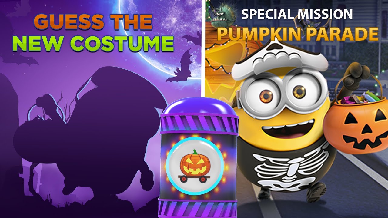PUMPKIN PARADE Costumes & new prize pod Halloween special mission Minion Rush Despicable Me #minions