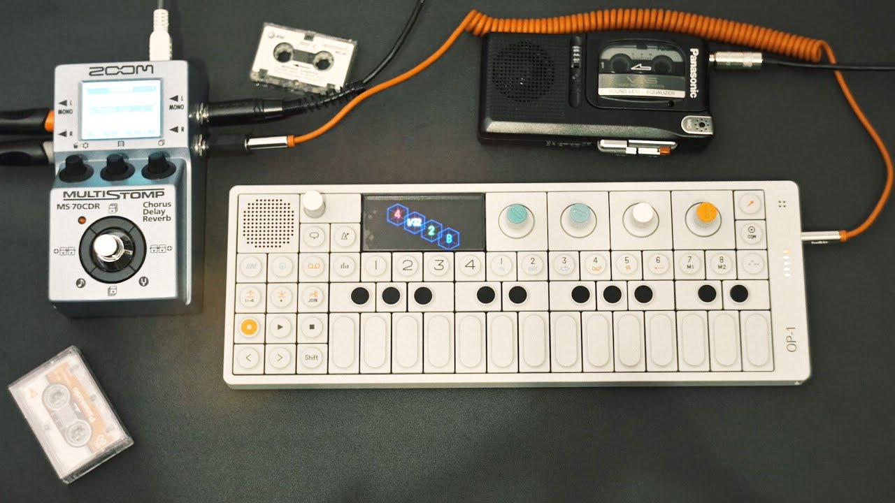 Teenage engineering op-1 and  Zoom ms-70 / Ambient jam
