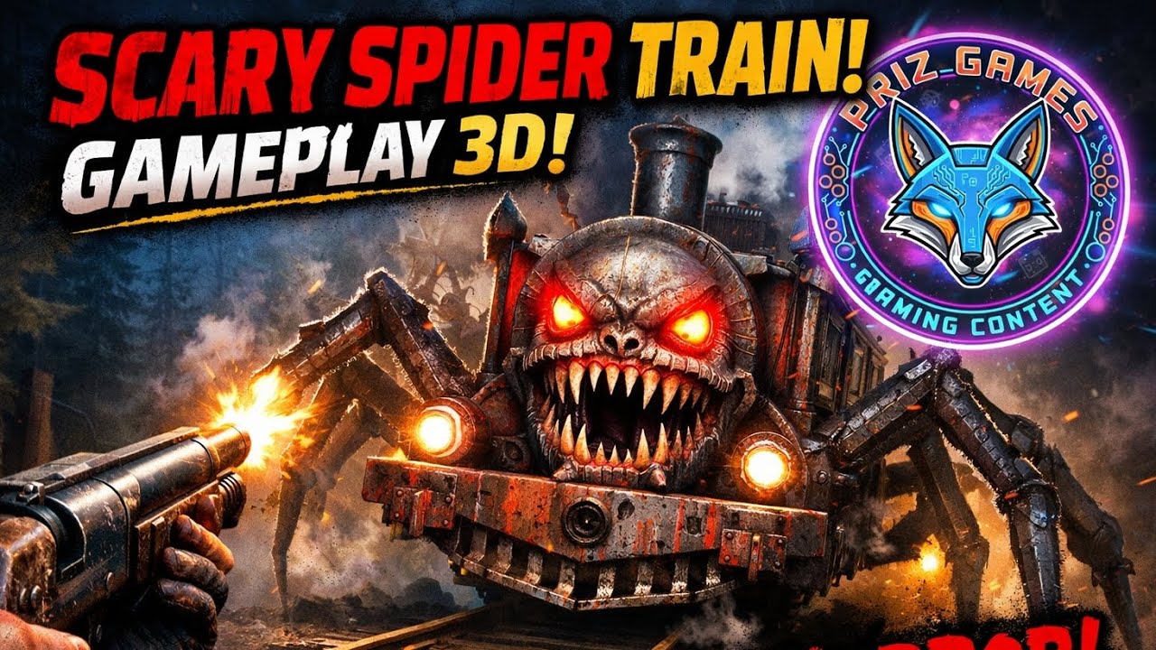 I FACED THE SCARIEST TRAIN EVER! 🚂🕷️ | Horror Gameplay | Scary spider train game 3D gameplay  part 1