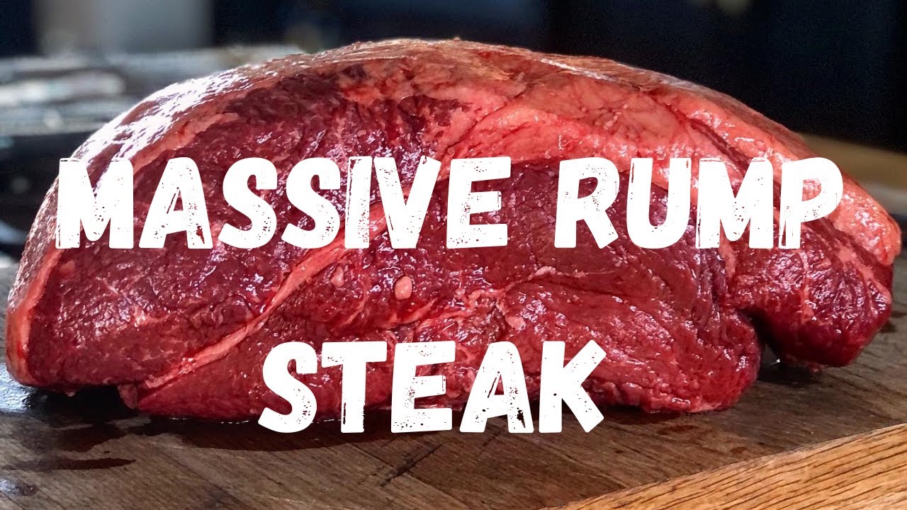 Massive Rump steak cooked on the Napolean Rouge XT