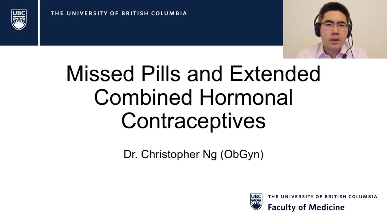 Week 61 - Missed pills and extended use of combined hormonal contraceptives