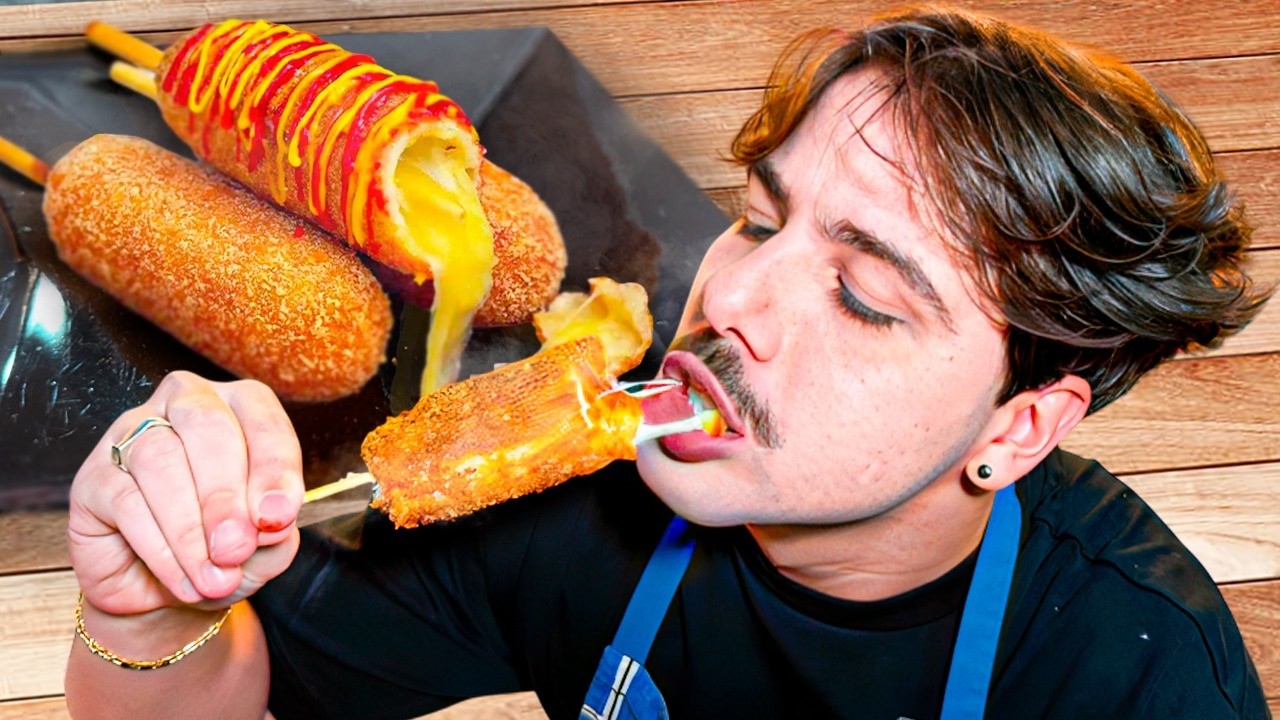 Fiz um Hot Dog coreano pela primeira vez…