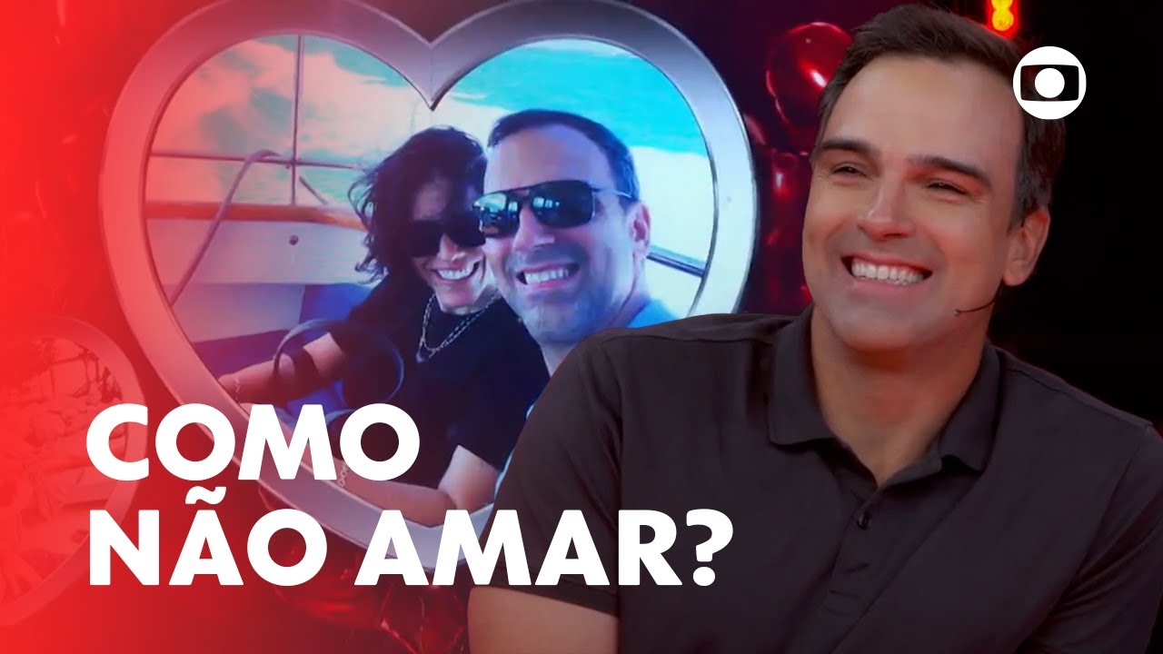 Quanto amor! 😍 Tadeu Schmidt recebeu uma homenagem linda no Domingão! ❤️‍🔥 | Domingão | TV Globo