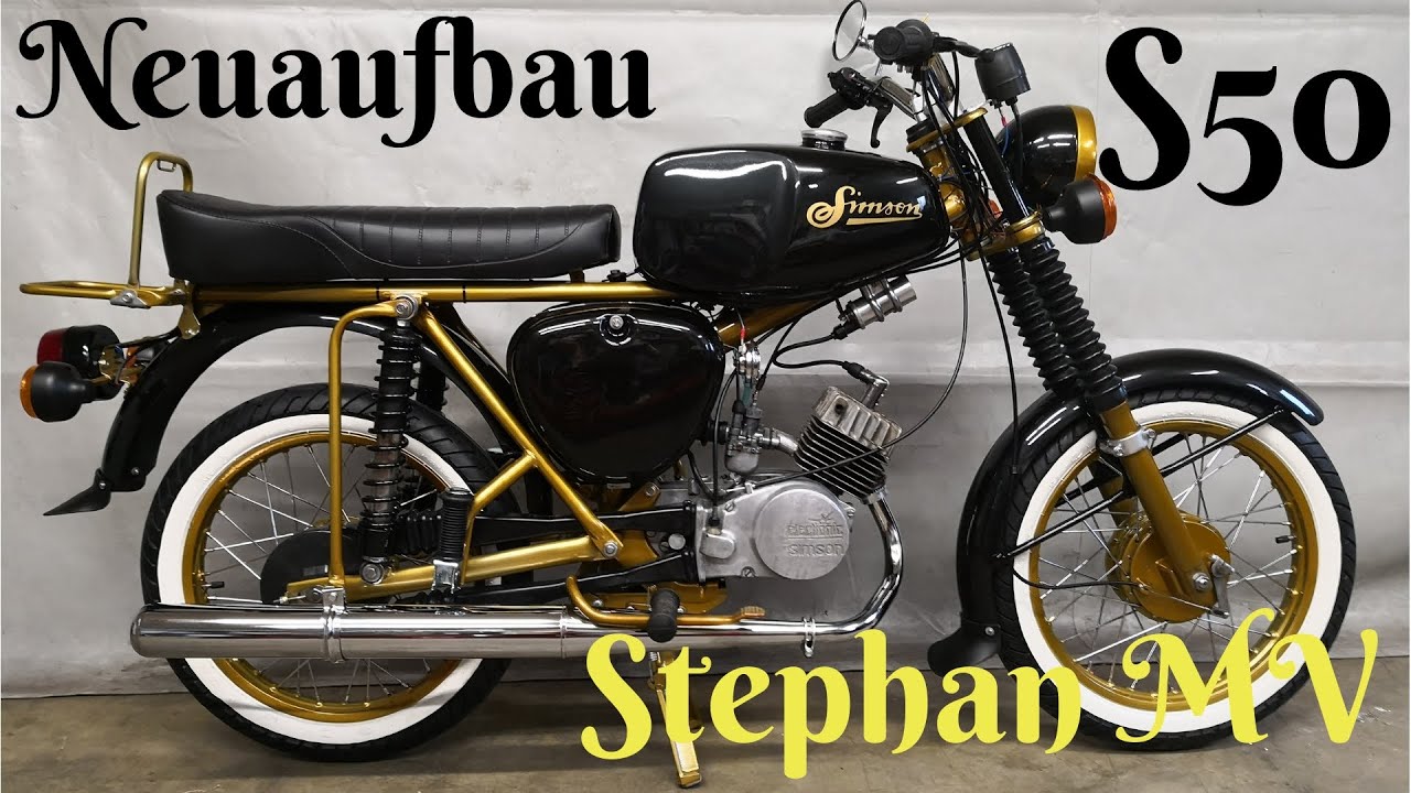 Simson S50 - Black&Gold - Tuning - Restauration - Neuaufbau - S51