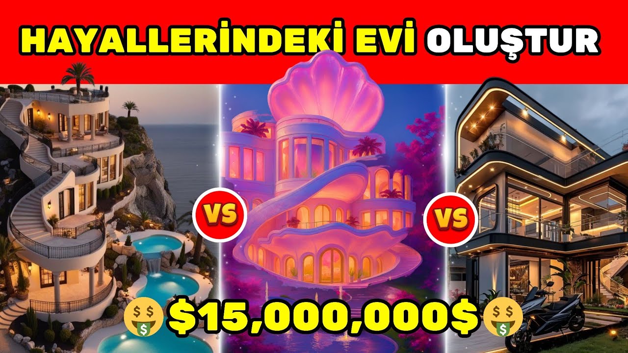 15 MİLYON DOLARLIK EVİNİ TASARLA 🤑🏠✨ HANGİSİNİ SEÇERDİN🤔 HAYALİNDEKİ EVİ TASARLA🏰 