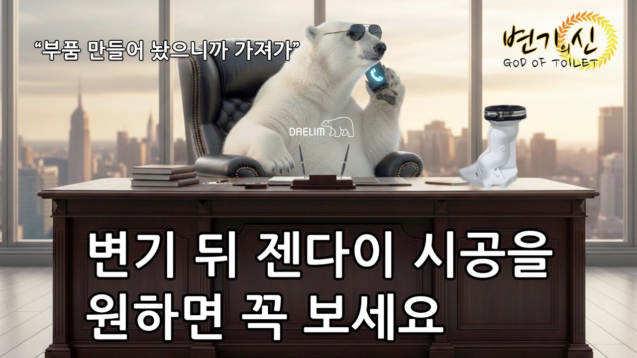 젠다이 시공을 편하게 할 수 있는 변기 위치이동 부속