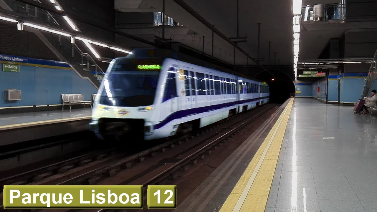 Parque Lisboa | линия 12 : Мадридский метрополитен ( класс 8000 )