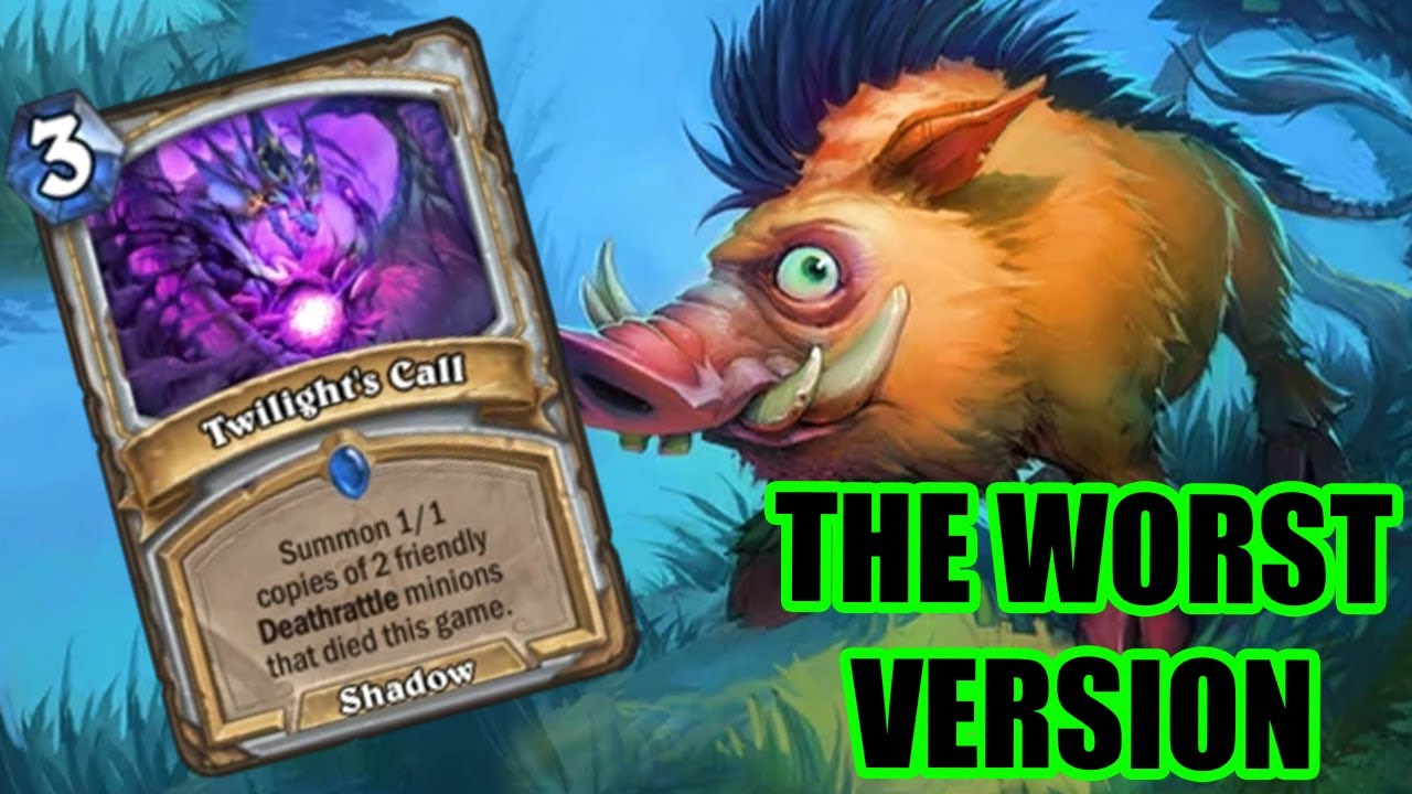 This deck is worse then the Warlock version | Boar Priest