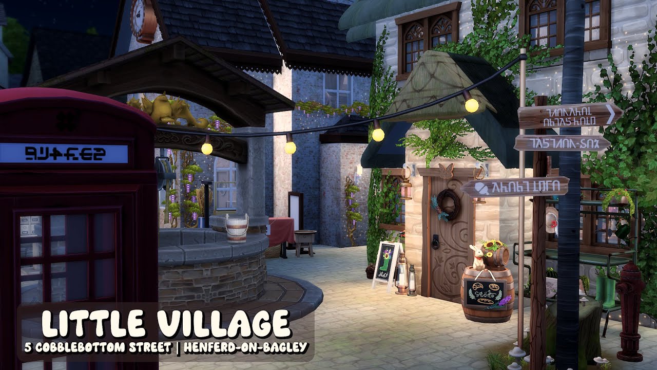 Little Village 🏞 | The Sims 4 | Stop Motion Build | No CC