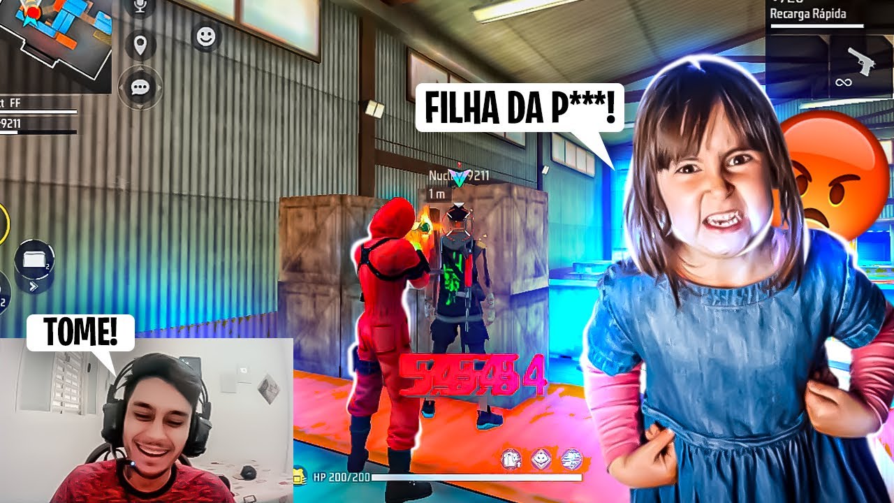 TROLLEI AS CRIAN&Ccedil;AS MATANDO ELAS NO X1 COM FOGO AMIGO E ELAS ME ME XINGOU MUITO... 😭