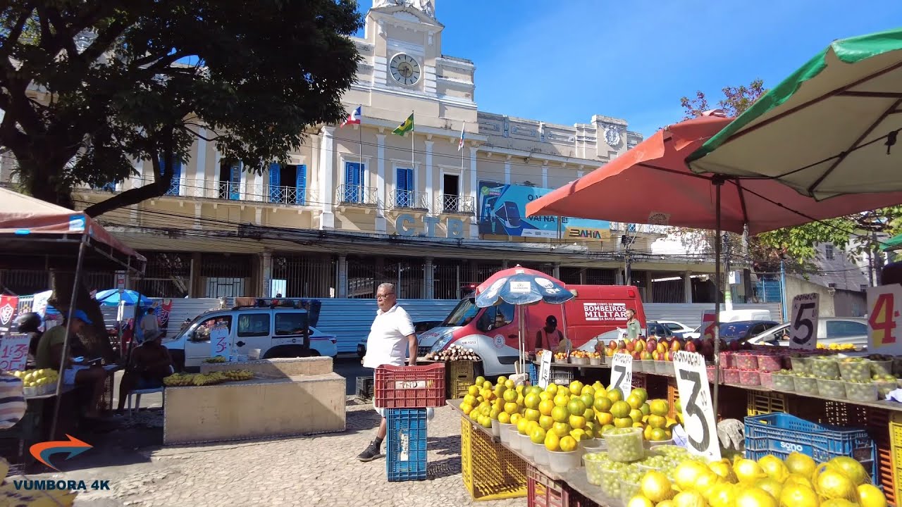 SALVADOR BAHIA - MOSTRANDO UM POUCO DO LARGO DA CALÇADA NA CIDADE BAIXA