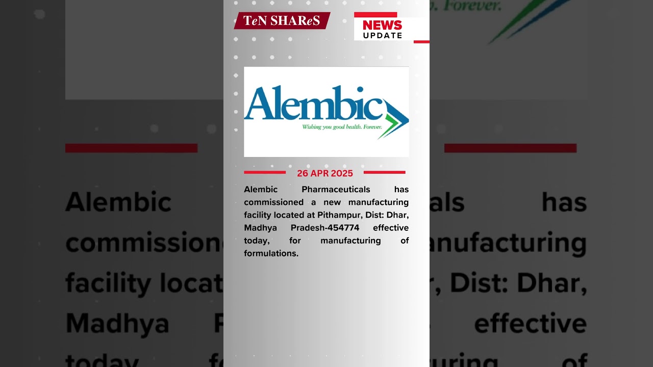 Alembic Pharmaceuticals | 26 APR 2025 | #bse #nse #AlembicPharma #marketnews #news #Alembic #pharma