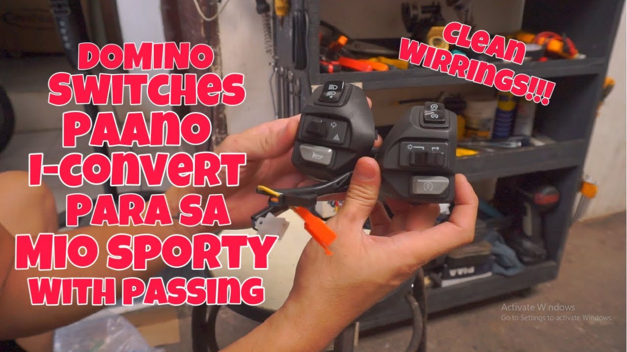 PAANO MAG REWIRE NG DOMINO SWITCH WITH PASSING MIO SPORTY