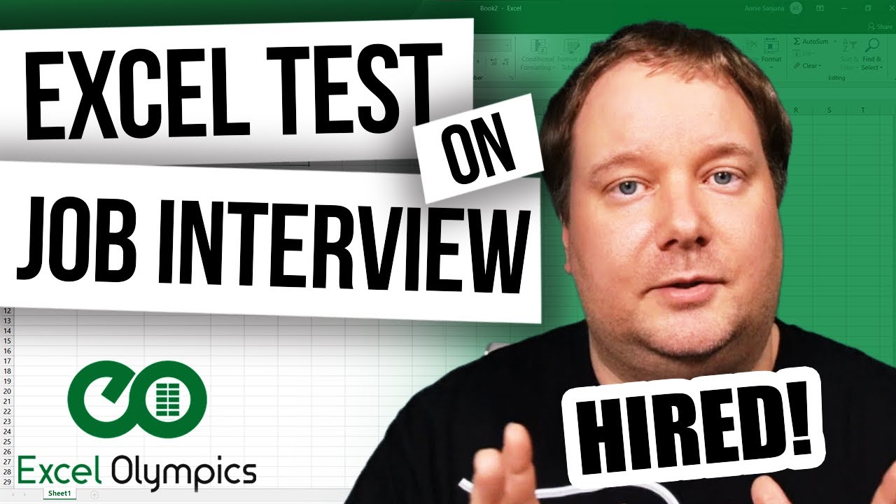 Excel Test for Job Interview 2021