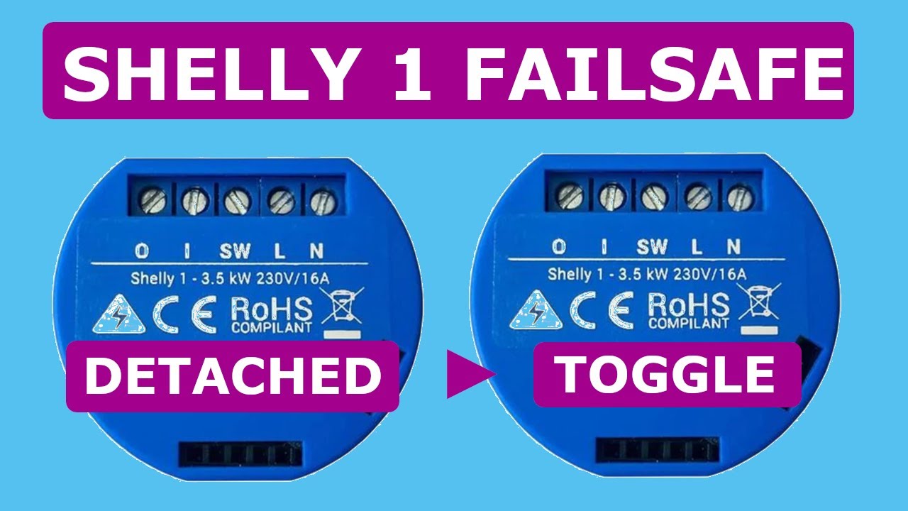 Поддерживаю работу моих отдельных реле Shelly 1 с помощью выключателей света, даже когда Home Ass...