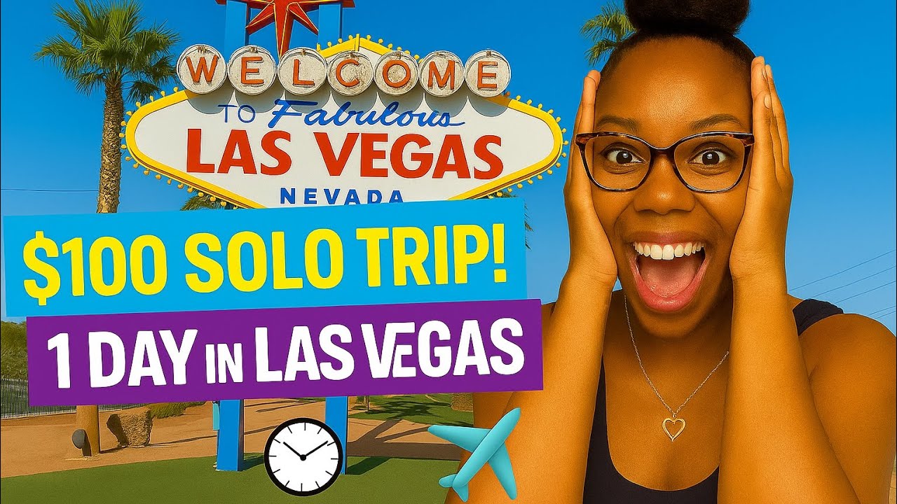 1 Day in Las Vegas for $100! 🎰 Solo Travel Vlog on a Budget