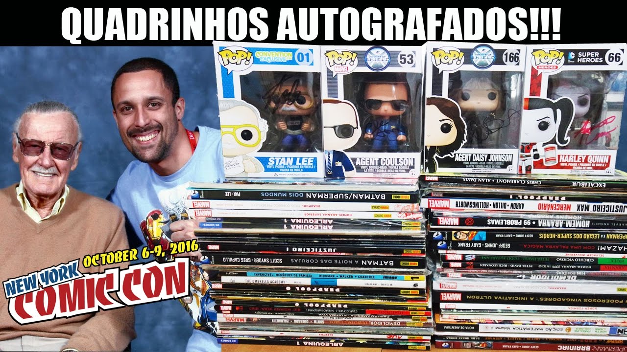 ÉPICO!!! Os quadrinhos autografados na New York Comic Con 2016!!! comics HQs