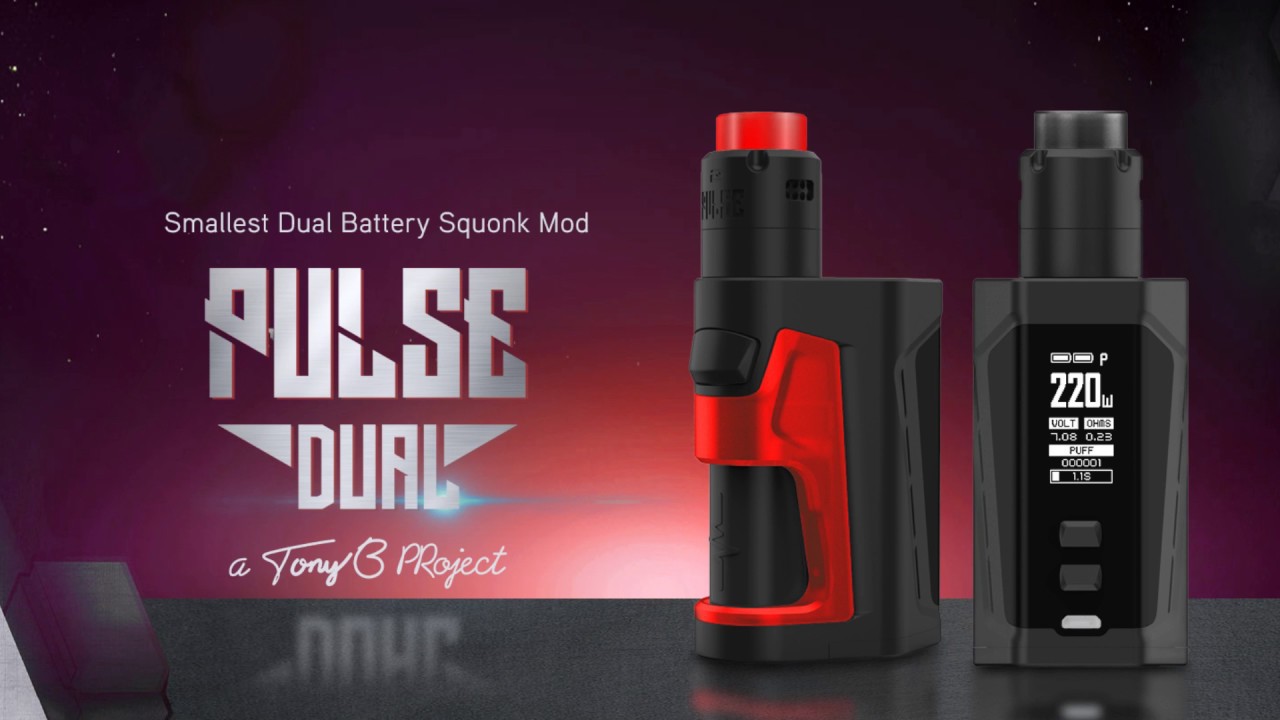 Vandy Vape Pulse Dual Kit | Smallest Dual Battery Squonk Kit | BestVapeGears
