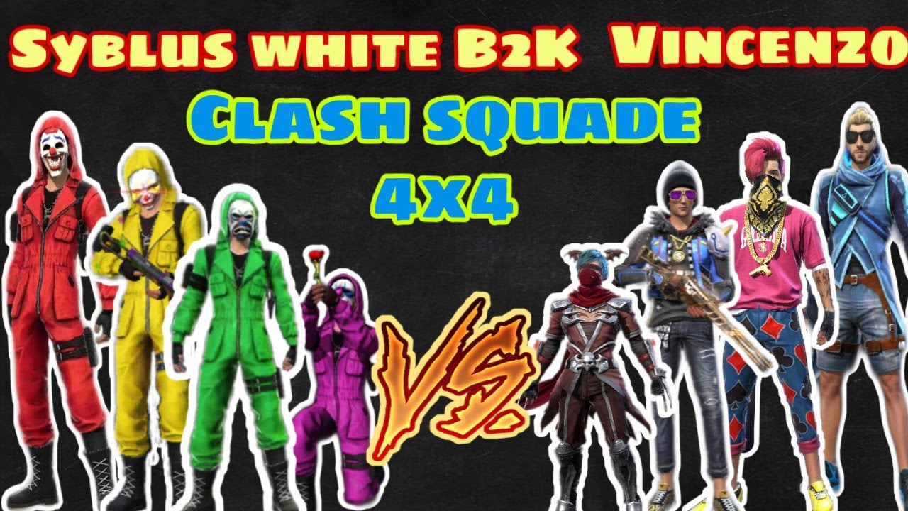 مواجهة القرن || شاهد عندما يلتقي 8 يوتيوبر في كلاش سكواد B2K vs Vincenzo vs White444 vs Syblus