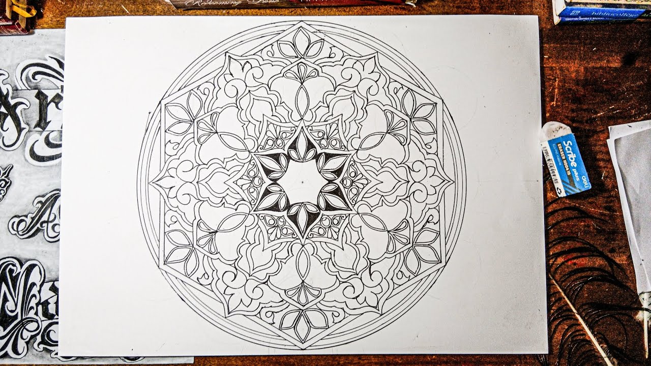 I Drew This Mandala in Real Time… So Relaxing to Watch