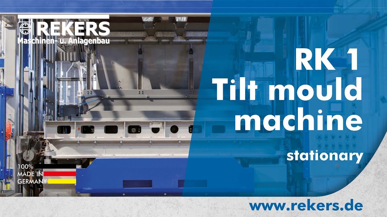 REKERS Tilting vibro-press RK1 stationary / REKERS Kippformmaschine RK1 station&auml;re Ausf&uuml;hrung
