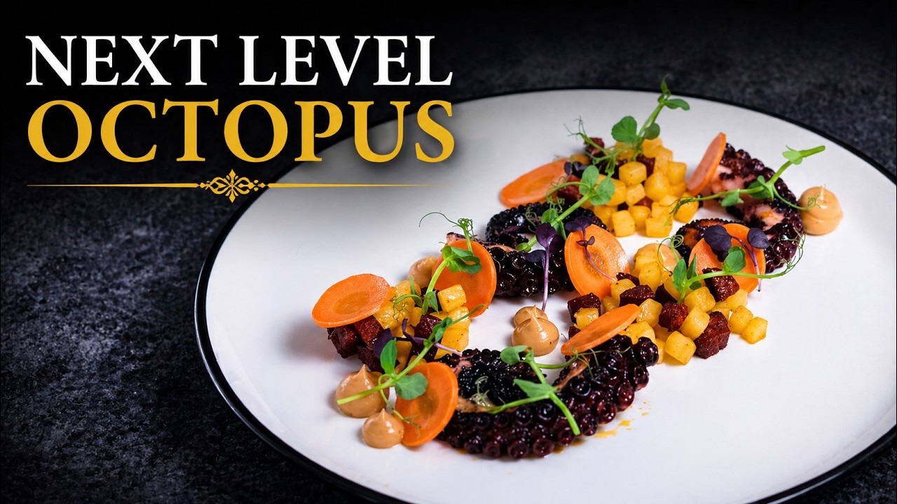 Michelin star OCTOPUS STARTER at home | Step-By-Step Recipe