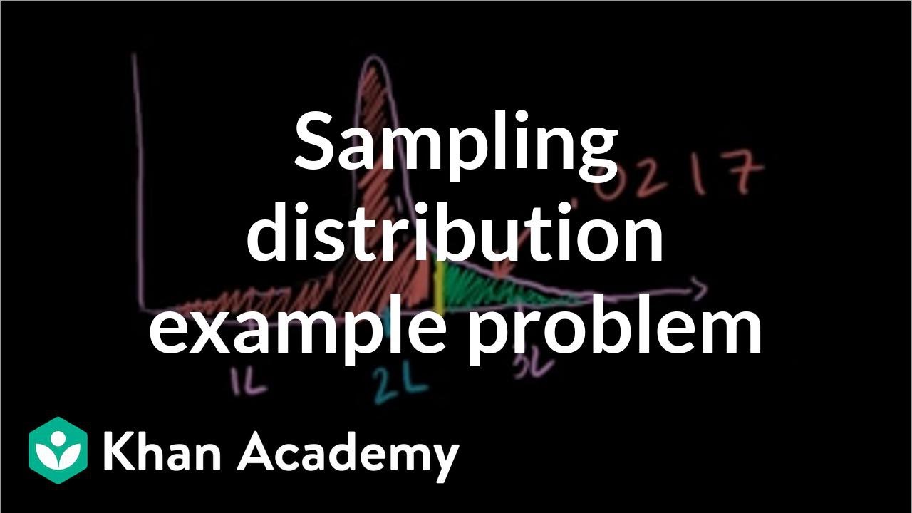 Sampling distribution example problem | Probability and Statistics | Khan Academy