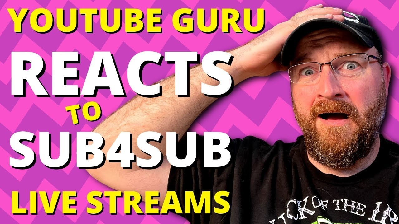 YouTube Guru REACTS to SUB4SUB Live Streams