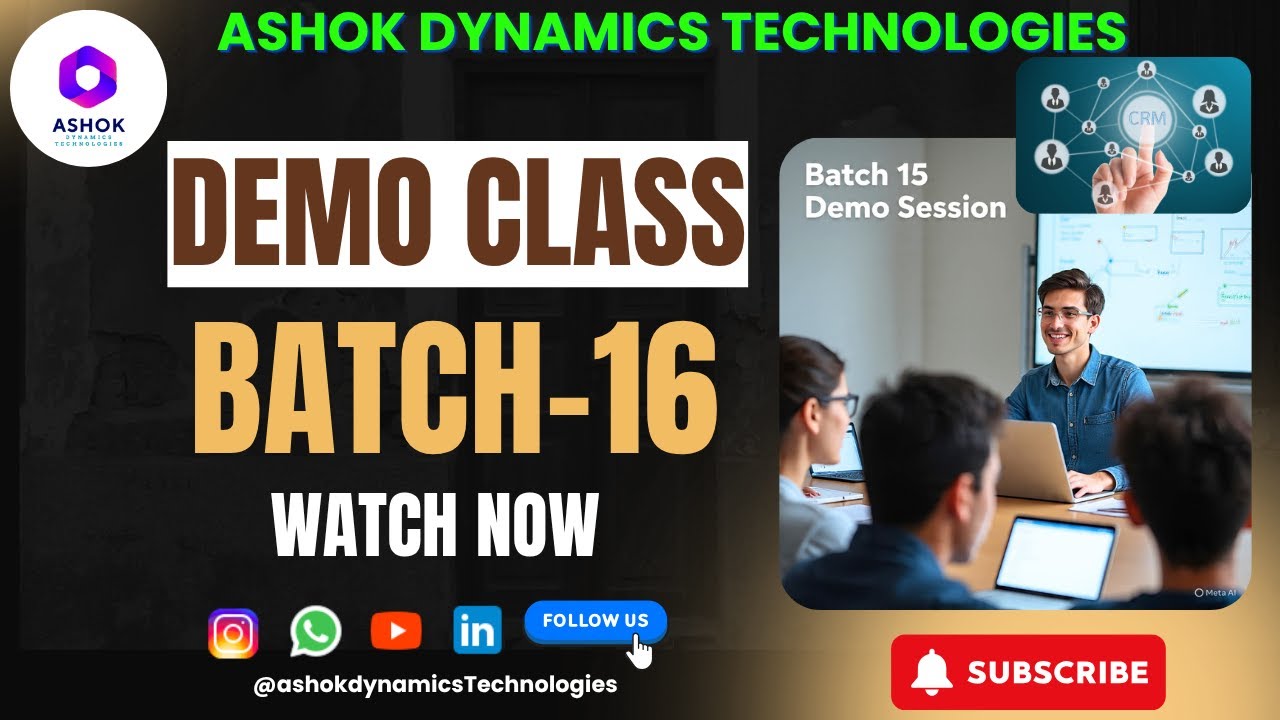 Batch 16 Demo Microsoft Dynamics & Power Apps Training #software #jobsarch #course