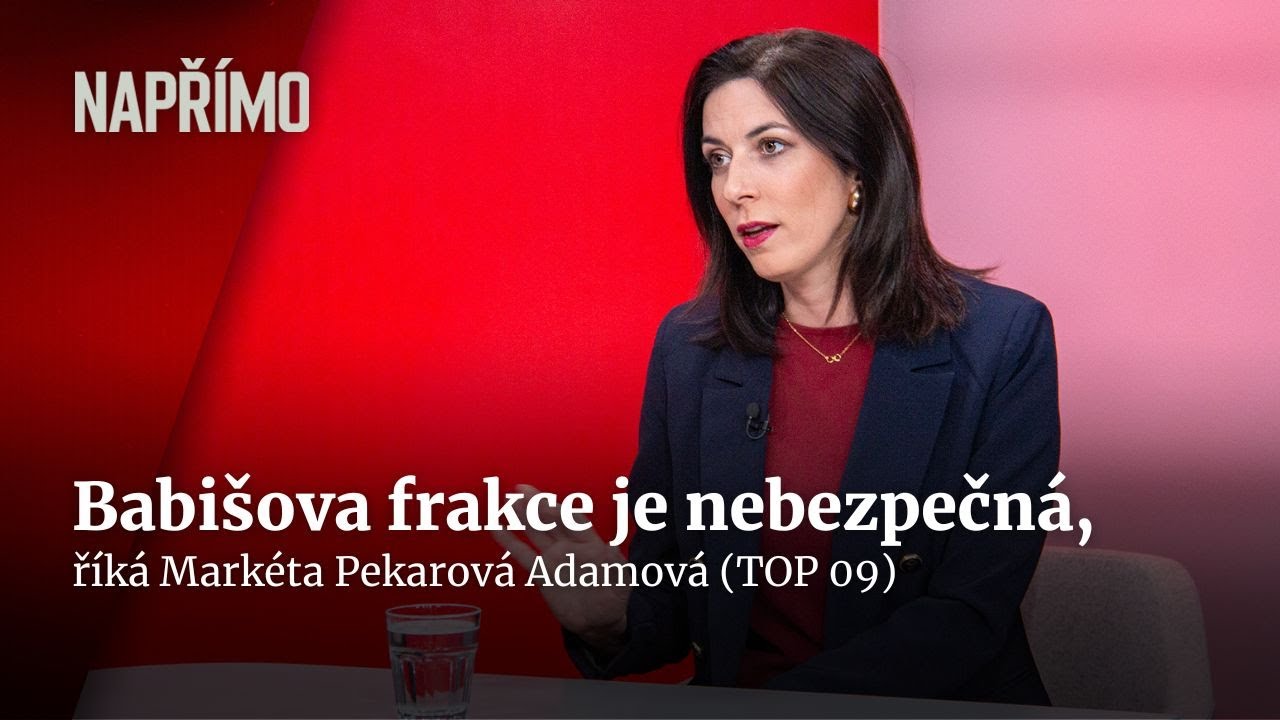 Pekarová Adamová: Babišova evropská frakce je proruská a nebezpečná | Napřímo