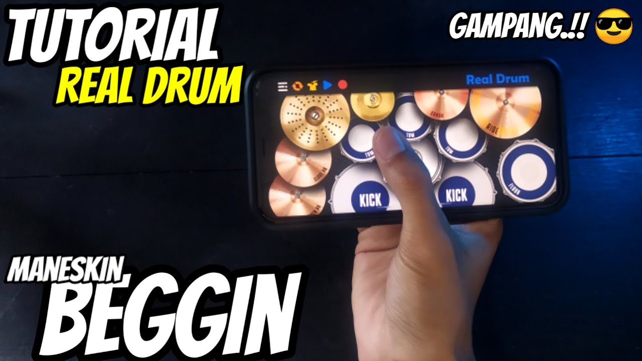 TUTORIAL REAL DRUM BEGGIN (MANESKIN) UNTUK PEMULA GAMPANG - (YAN ZYAN TUTORIAL REAL DRUM)
